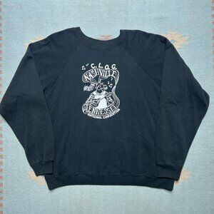 Vintage 80s crewneck sweatshirt national clog convention Nashville bluegrass XXL